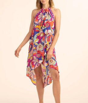 TRINA TURK SEVILLA MIDI DRESS Swimwear Cover-up Pink Size XS MSRP $162