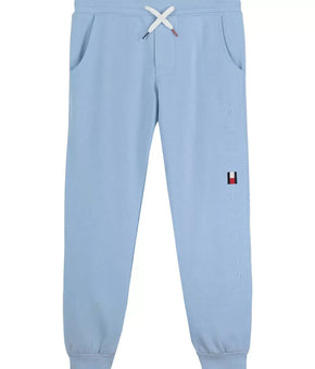 TOMMY HILFIGER Big Boys Classic Logo Sweatpants light Blue Size XL (20) MSRP $45