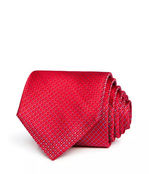 The Men's Store Bloomingdale's Textured Neat Silk Classic Tie Red One Size