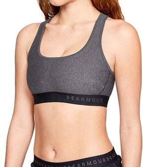 Under Armour Women's Threadborne Heathered Sports Bra Gray Size XS MSRP $35