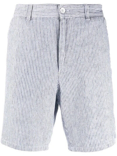rag & bone Mens Eaton Regular Fit pin Striped Shorts blue Size 34 MSRP $195