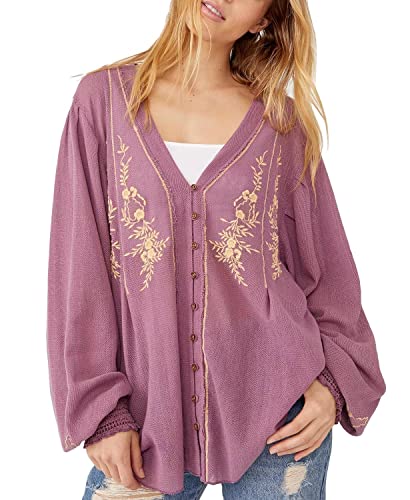 Free People Margie Top, Candied Lilac, Purple Size L