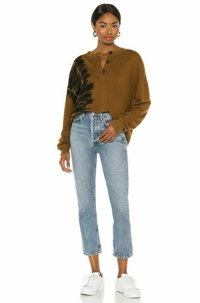 n:PHILANTHROPY Womens Pratt Crewneck Sweater, Size S, Brown MSRP $198