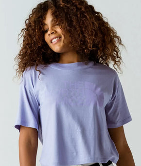 THE NORTH FACE Half Dome Lavender Crop Tee Purple Size L