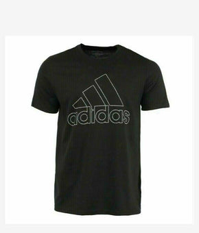 Adidas Mens Amplifier Tee Logo Graphic T-Shirt Size M Black