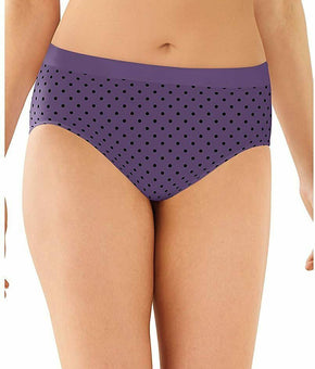 Bali Women One Smooth U Hi-Cut Brief Panties 2362 Purple Blue 3-Pk Size XL/8