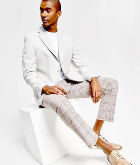 TOMMY HILFIGER Men's Slim-Fit Solid Weave Blazer White Size 38L MSRP $295