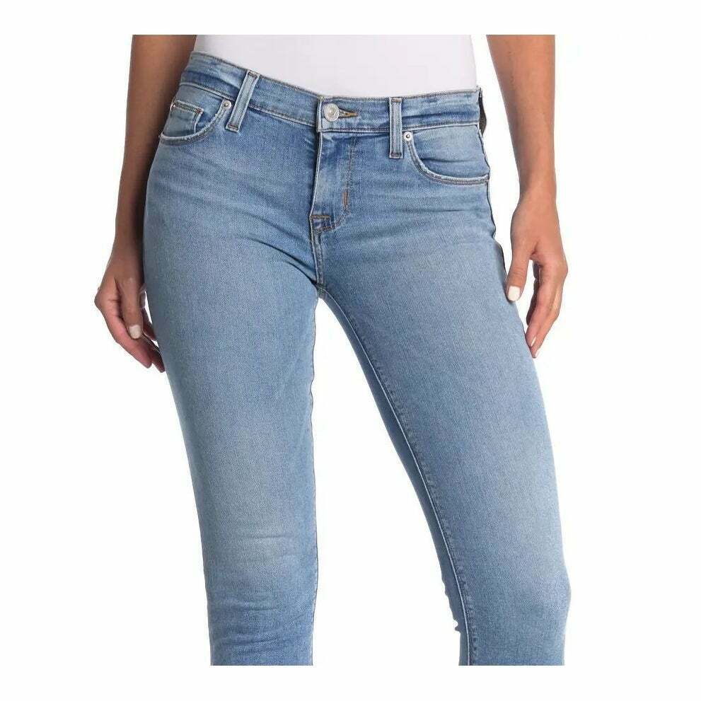 Hudson Womens Jeans Ankle Super Skinny Ripped Stretch Blue Size 26 MSRP $189