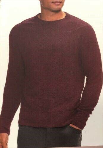 Banana Republic Waffle Crew Sweater Men's Size M purple burgundy