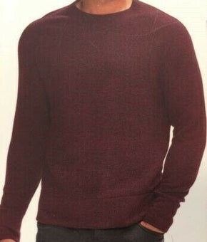 Banana Republic Waffle Crew Sweater Men's Size M purple burgundy