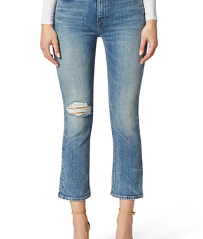Hudson Holly High-Rise Crop Flare Jeans in Colossal Blue Size 26 MSRP $225