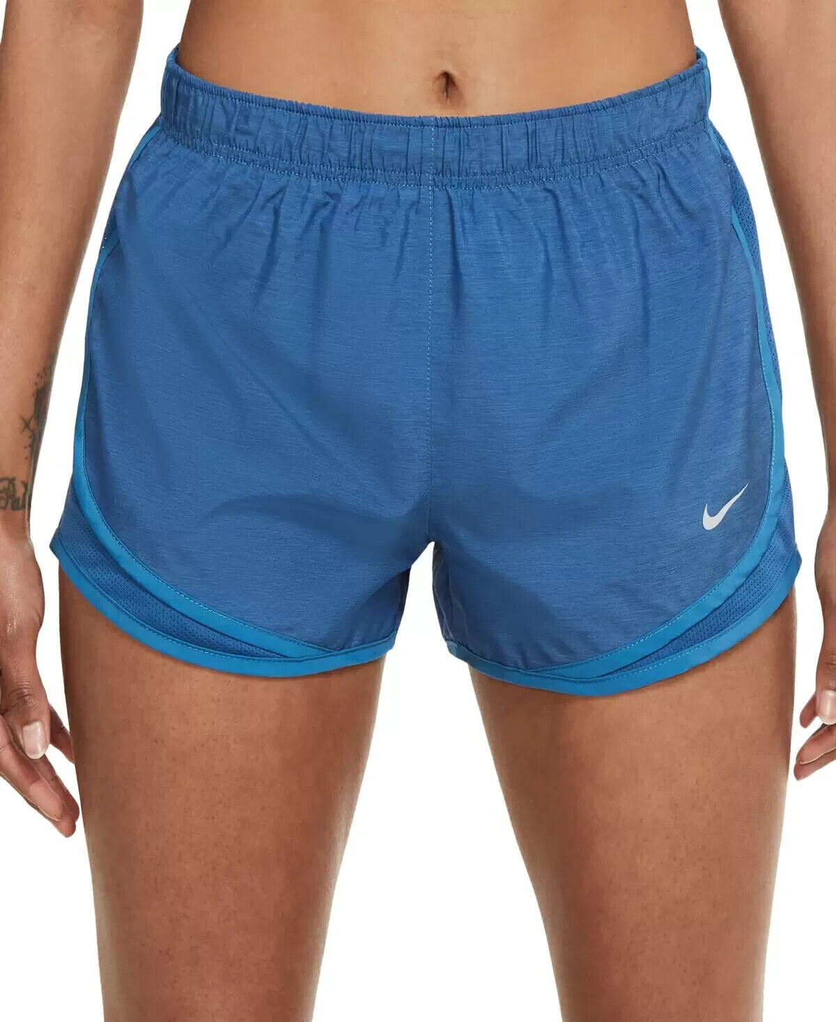 Nike Tempo Plus Size Women's Running Shorts DRI-FIT Track Shorts Blue Size 1X