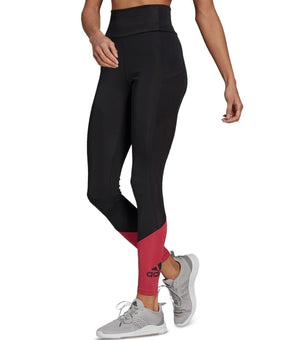 adidas Women's Mesh-Panel Full Length Leggings Black Size L MSRP $50