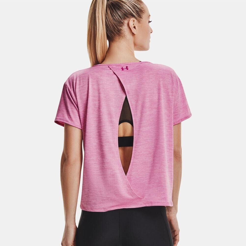 Under Armour Womens Tech Vented Shirt Pink Size XL MSRP $30