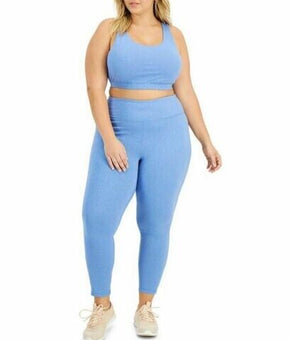 ID Ideology Plus Size Sweat Set Leggings Lavender Blue Plus Size 2X