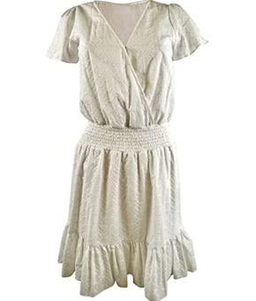 Michael Michael Kors Women's Julia Eyelet Dress (L, White)