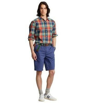 POLO RALPH LAUREN Men's Classic-Fit Chino Shorts Blue Size 40 MSRP $80