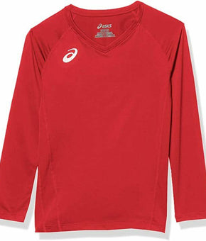 ASICS Youth Spin Serve Volleyball Jersey top Red Size L MSRP $40