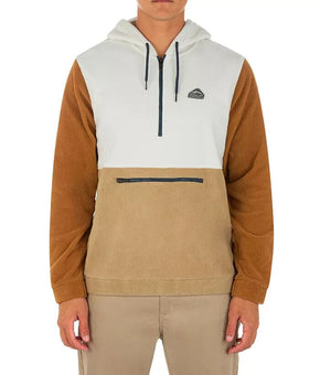 Hurley Men's Summit Windchill 1/4 Zip Pullover Size XXL Beige Brown MSRP $60