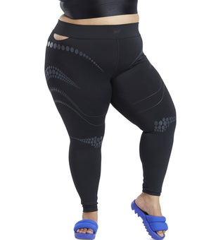Reebok Reebok X Cardi B Leggings - Black, Plus Size 4X MSRP $75