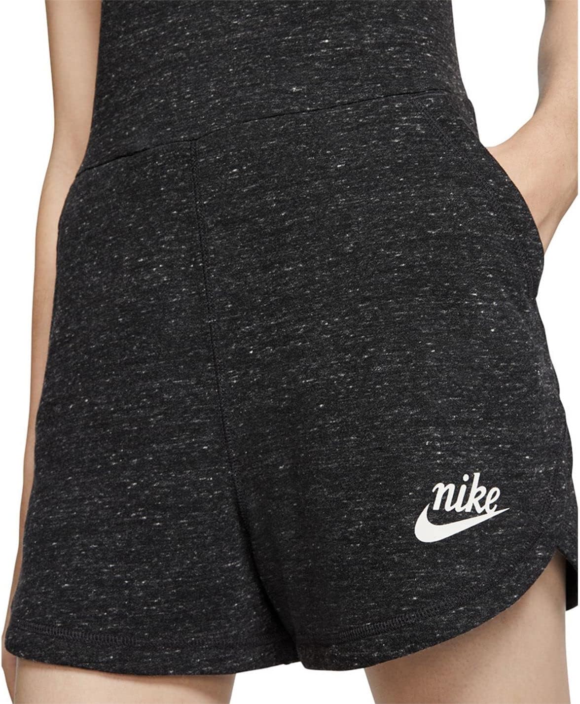 Nike Women's Gym Vintage Romper, Black Sail XS