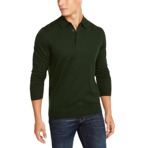 Club Room Mens Regular Fit Ivy League Sweater Green Medium Size M