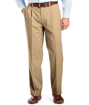 DOCKERS Classic Fit Easy Khaki Pants Pleated D3 Beige Size 38X29 MSRP $50