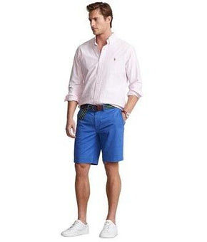 Polo Ralph Lauren 9.5" Stretch Cotton Chino Classic Shorts Blue Size 42 MSRP $80