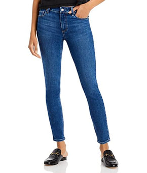 PAIGE Womens Verdugo Mid Rise Ultra Skinny Skinny Jeans Blue 24