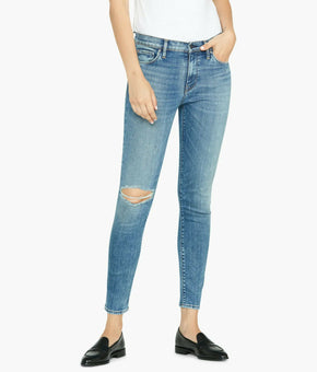 Hudson Women Nico Mid-Rise Super-Skinny Ankle Jeans Blue Size 31