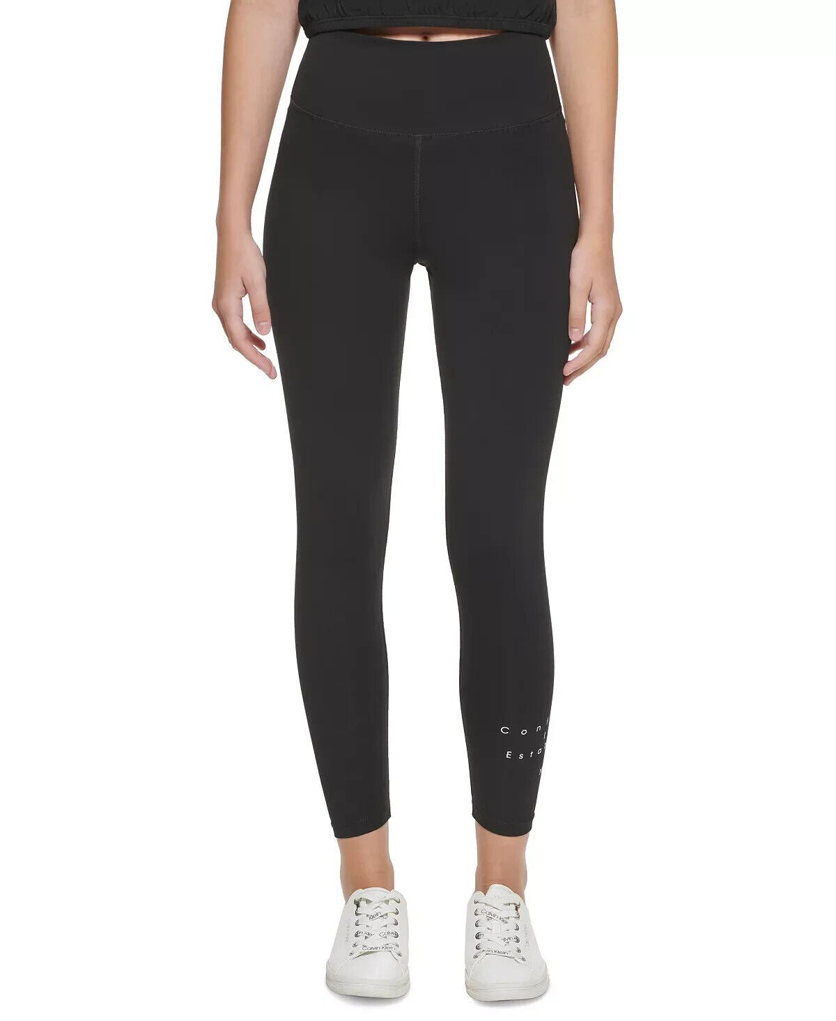 Calvin Klein Performance Women's Super High Rise Logo Leggings Black Size M $60