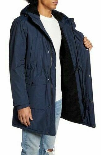 WeSC BLUEBERRY Winter Parka Outerwear Jacket, Blue US Size XL MSRP $265