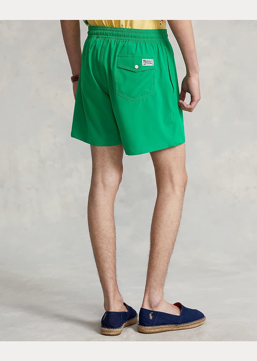 POLO RALPH LAUREN 5.75-Inch Traveler Classic Swim Trunk in Cruise Green Size S