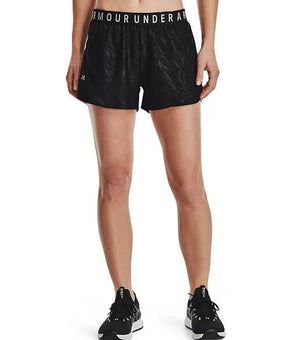 Under Armour Play up 3.0 Emboss Women's Shorts Black Size S MSRP $30