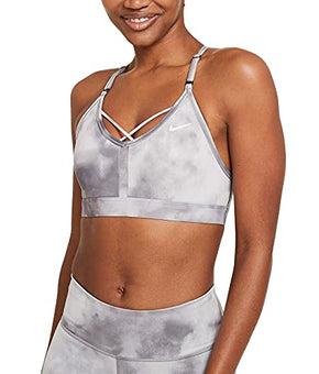 Nike Dri-FIT Indy Icon gray Clash Women Light-Support Padded Sports Bra Size XS
