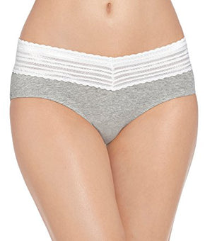 Warner's Women No Pinching No Problems Cotton Hipster Panty Gray Heather Size S