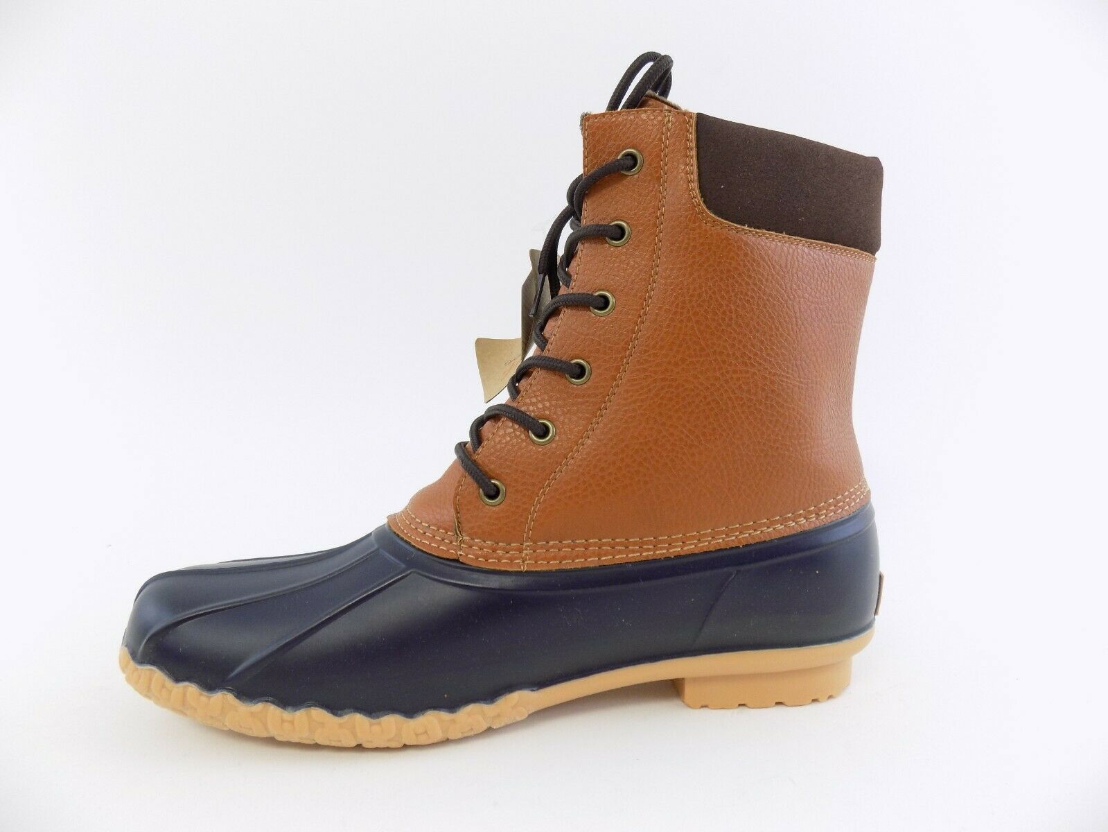 Weatherproof Vintage Men's Adam Duck Boots, Tan/Navy, 8M