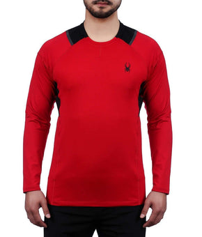 Spyder Men's Active Lightweight Pro WEB Pullover Shirt Red Size S