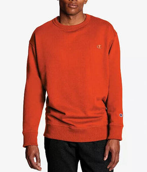 Champion Men's Powerblend Fleece Sweatshirt Orange Size M