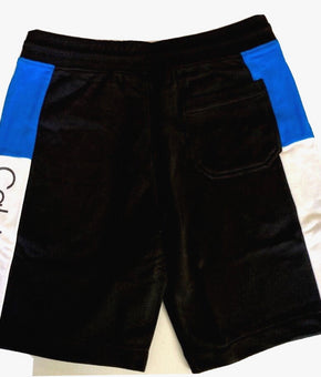 Calvin Klein Men's Colorblocked Logo-Print Shorts, Black Blue, Size L MSRP $70