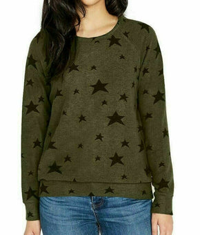 Buffalo David Bitton Women's Long Sleeve Ultra Soft Cozy Top Army green Size S