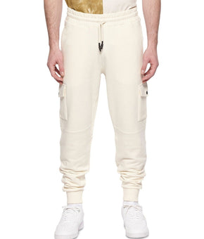 ELEVEN PARIS Men's Cargo Jogger Pants Ivory Size S MSRP $125