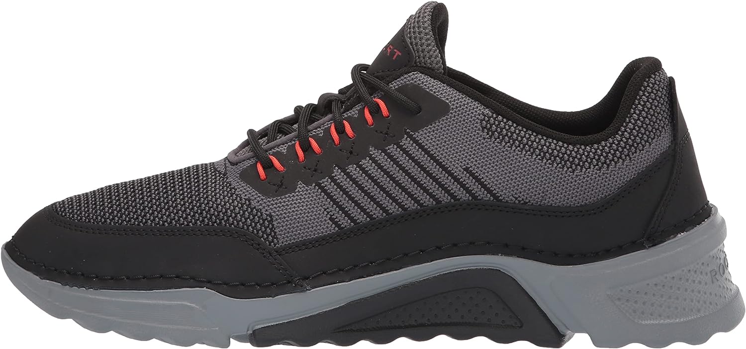 Rockport Men's Rocsports UBal Sneaker, Magnet MESH/LEA, Size 12