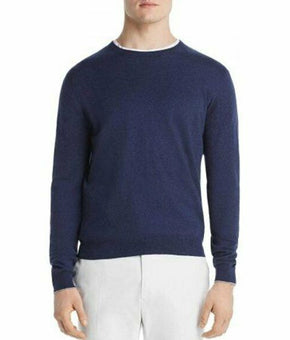 DYLAN GRAY Large Men's Cashmere Blend Navy Crewneck Sweater M