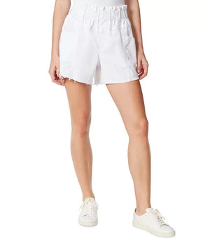 FRAYED DENIM Baggy Paper Bag Shorts White Size 30 MSRP $60