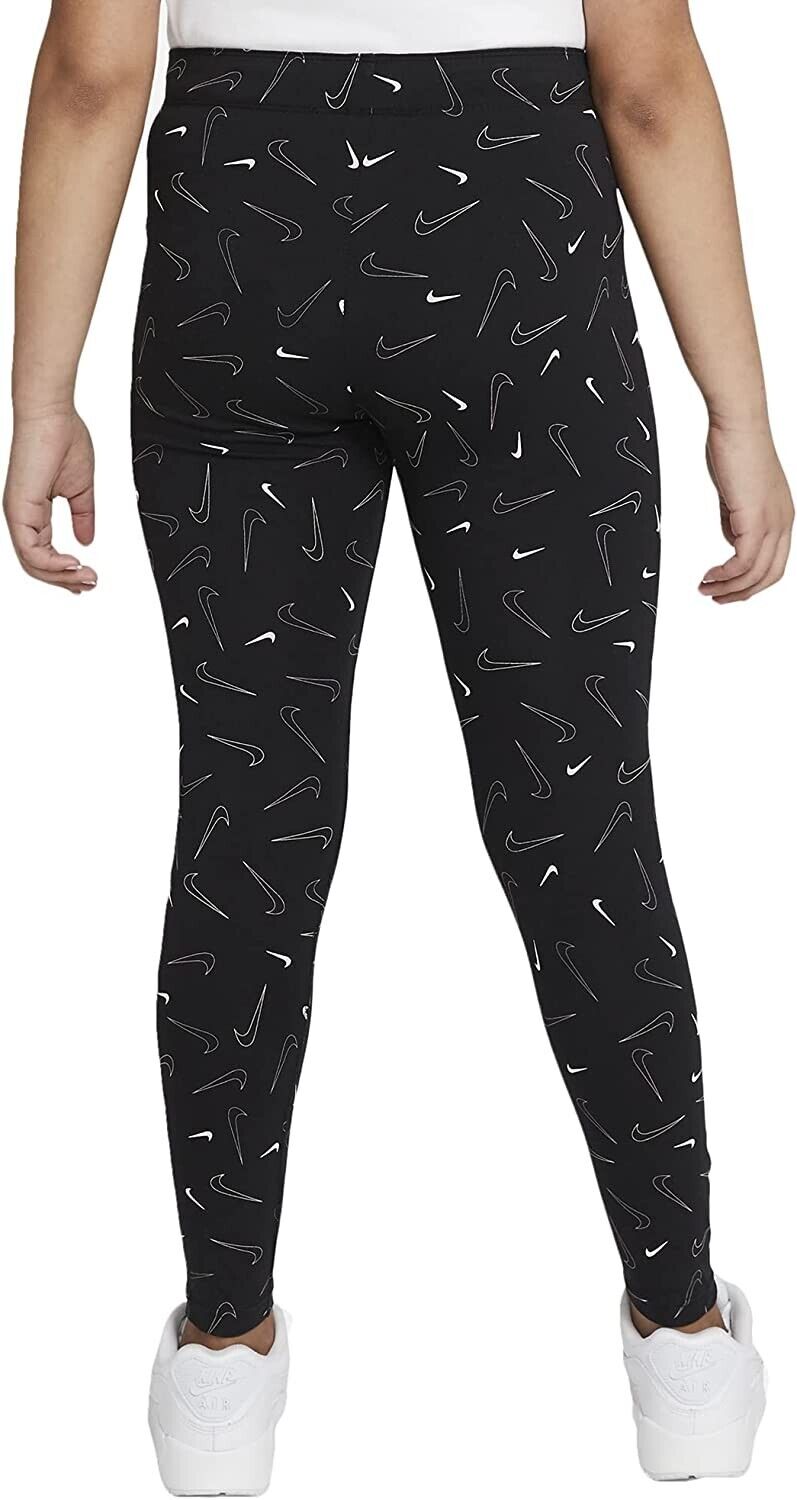 Nike Girl's NSW Favorites Print Leggings Black Size M