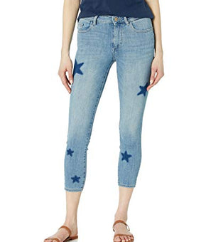 DL1961 Women's Florence Skinny MID Rise Instasculpt Crop Jean, Blue, Size 27