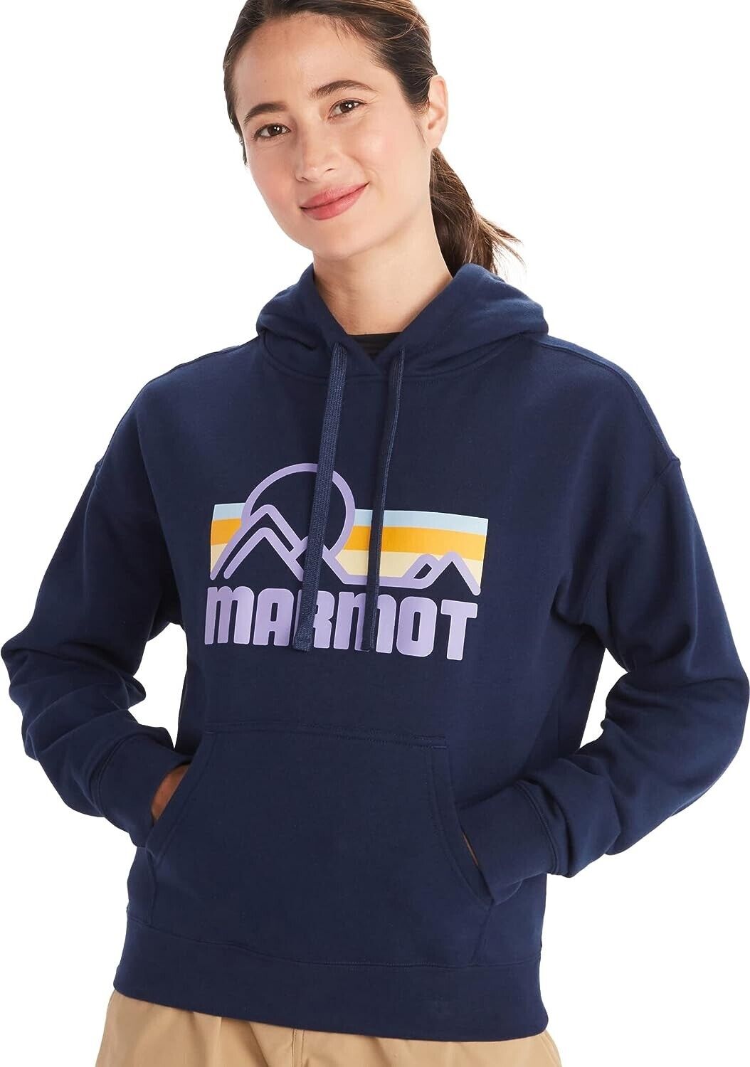 MARMOT Women's Coastal Hoodie Navy Blue Size M MSRP $53
