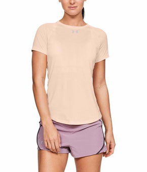 Under Armour Womens Qualifier Short Sleeve T-Shirt Pink blush Size XL MSRP $40