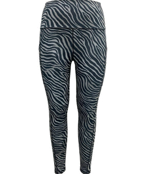 Ideology HighRise Animal-Print 7/8 Length Leggings womens Black Size XL MSRP $40